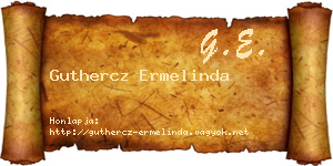 Guthercz Ermelinda névjegykártya